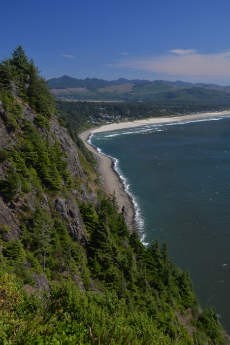 A scenic viewpoint of the coastline